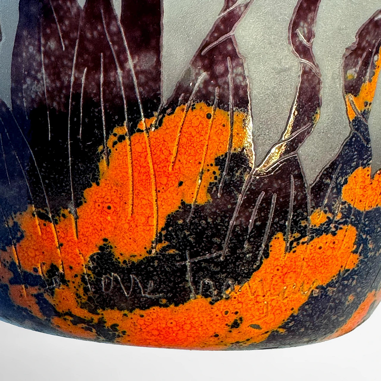 Le Verre Francais glass vase by Charles Schneider, 1924 9