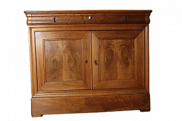 Louis Philippe blond walnut Capuchin sideboard, mid-19th century