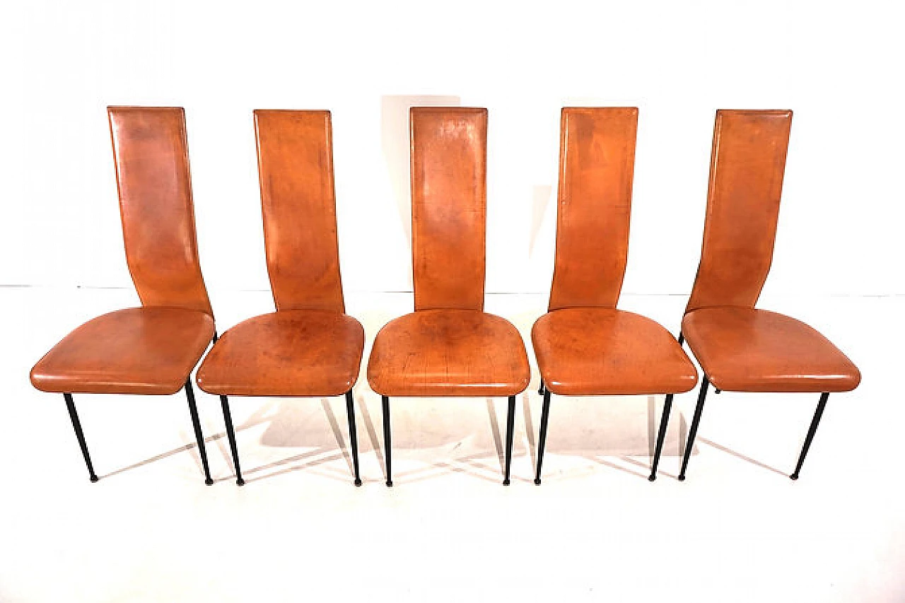 5 S44 chairs by G. Vegni and G. Gualtierotti for Fasem, 1990s 5