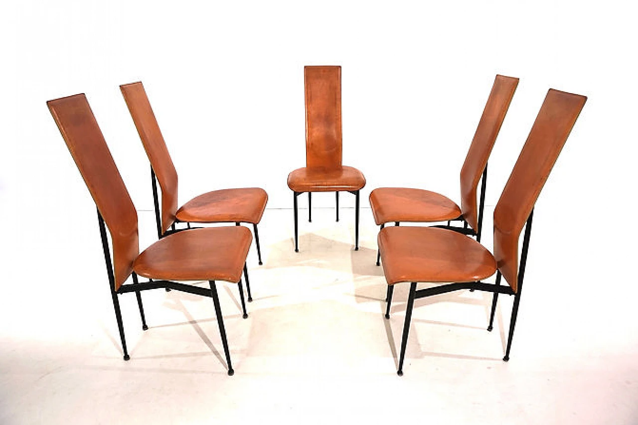 5 S44 chairs by G. Vegni and G. Gualtierotti for Fasem, 1990s 6