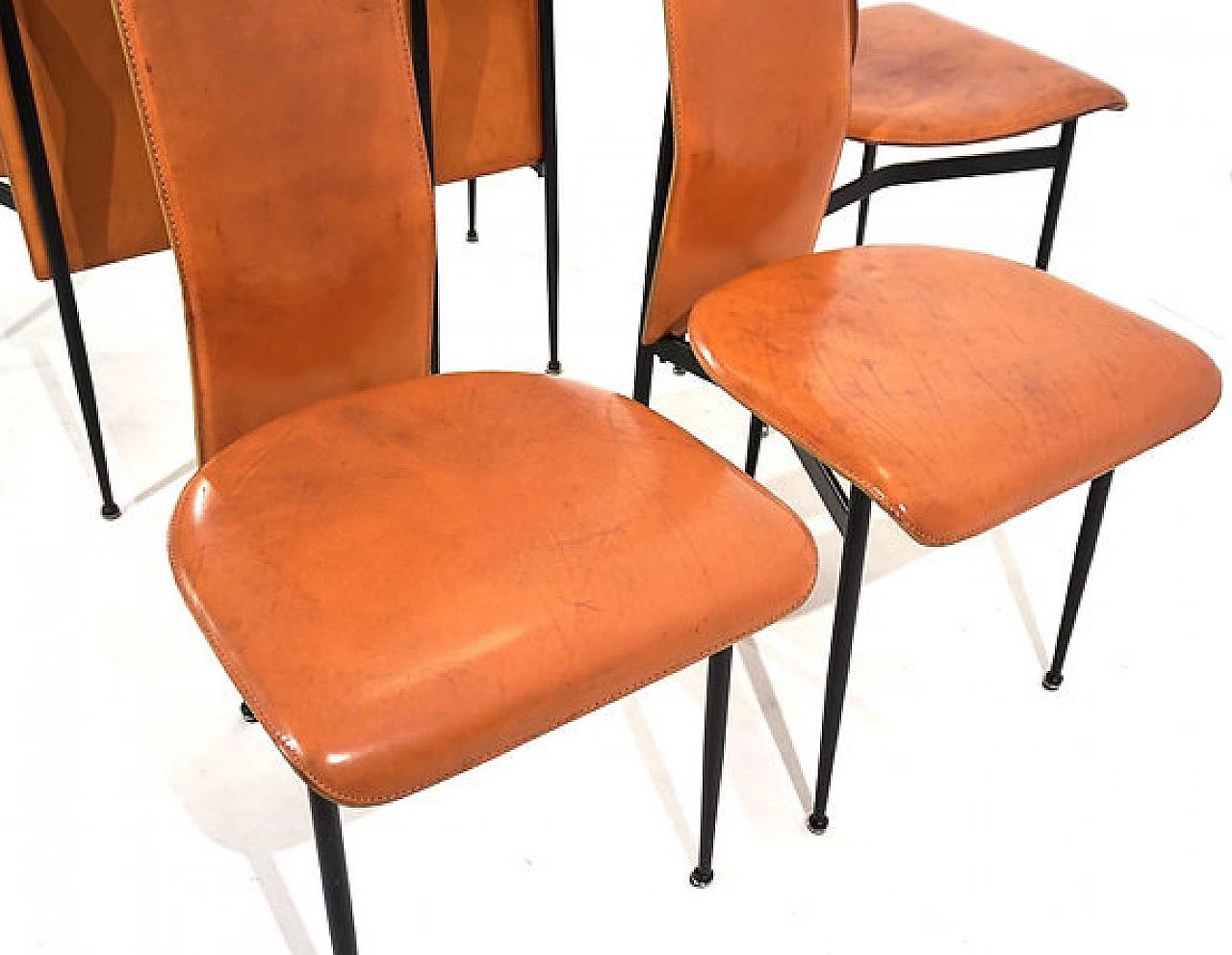 5 S44 chairs by G. Vegni and G. Gualtierotti for Fasem, 1990s 10