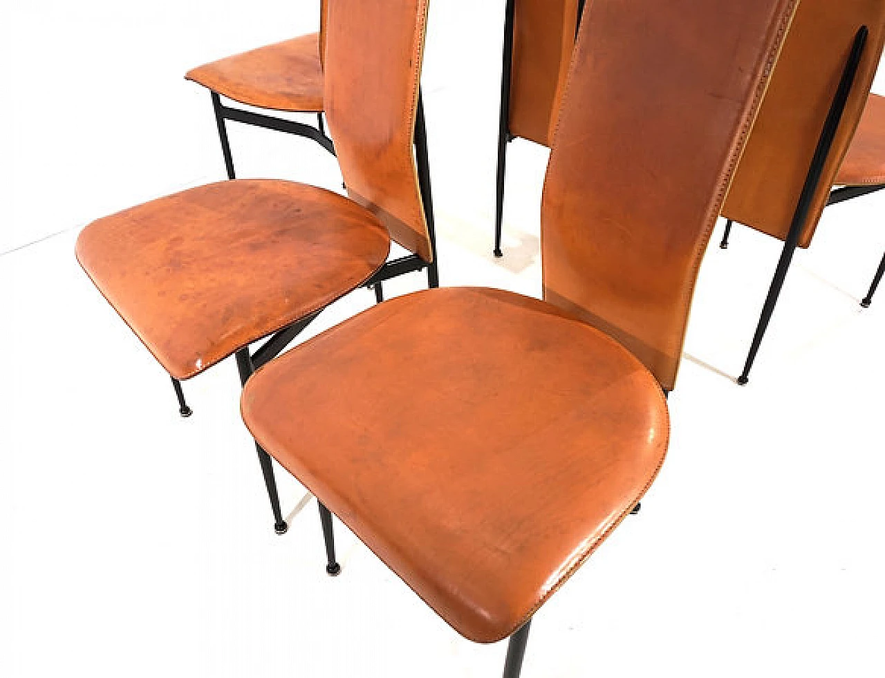 5 S44 chairs by G. Vegni and G. Gualtierotti for Fasem, 1990s 11