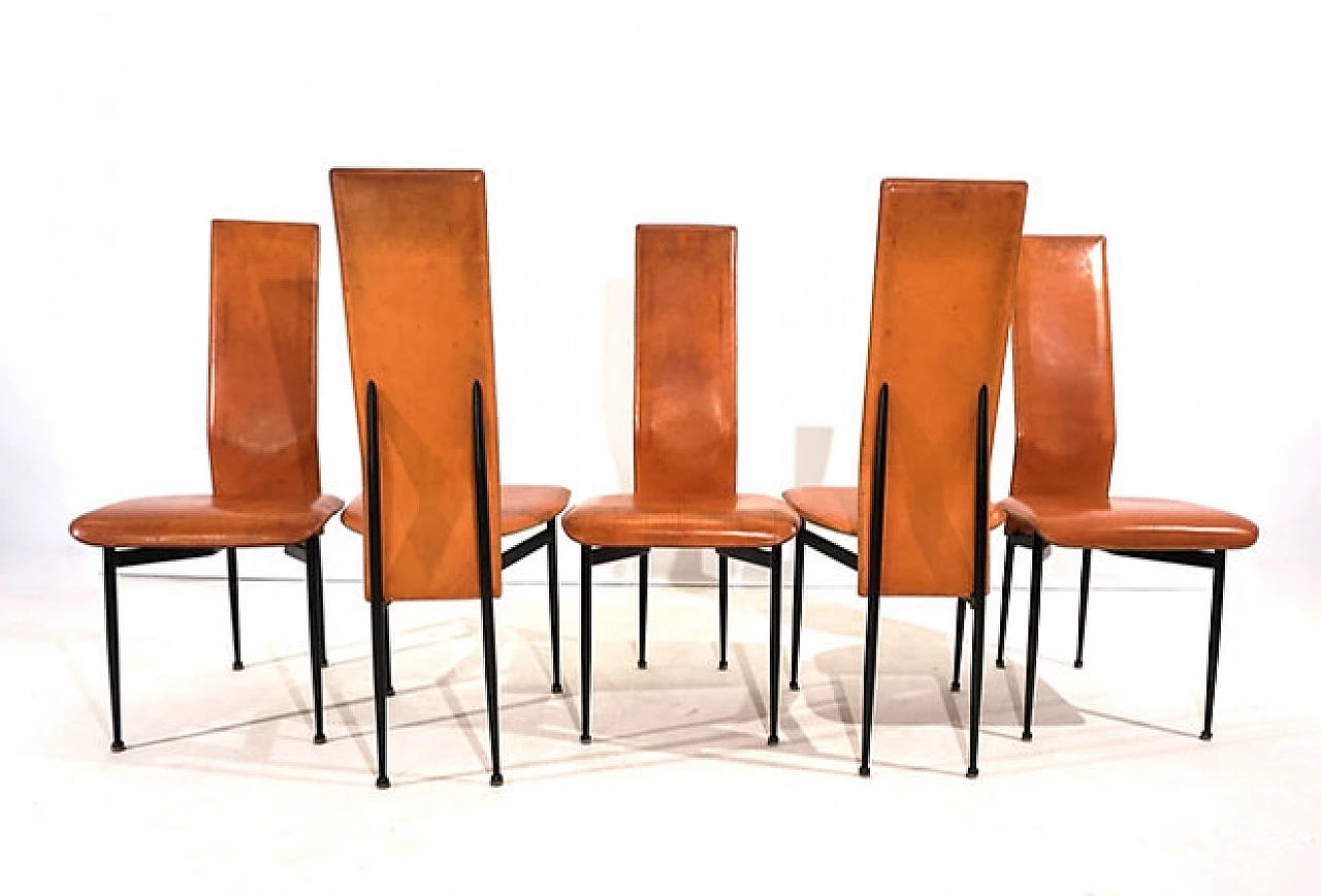 5 S44 chairs by G. Vegni and G. Gualtierotti for Fasem, 1990s 14