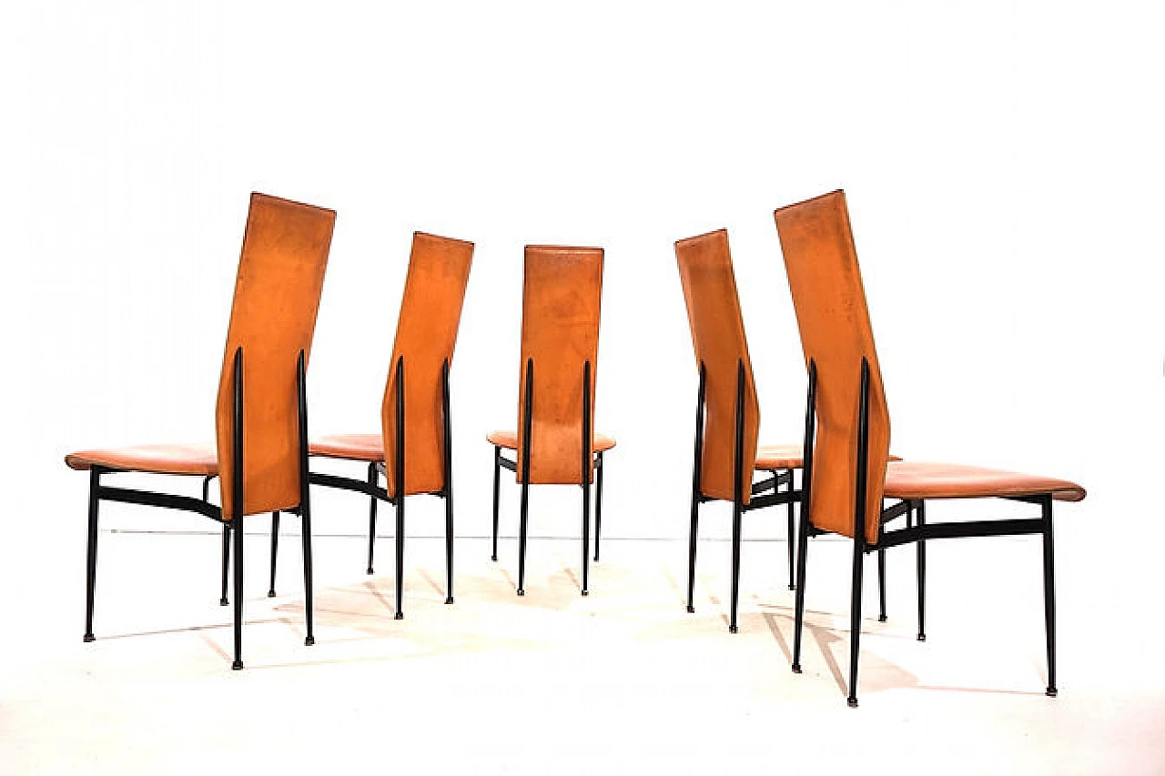 5 S44 chairs by G. Vegni and G. Gualtierotti for Fasem, 1990s 15