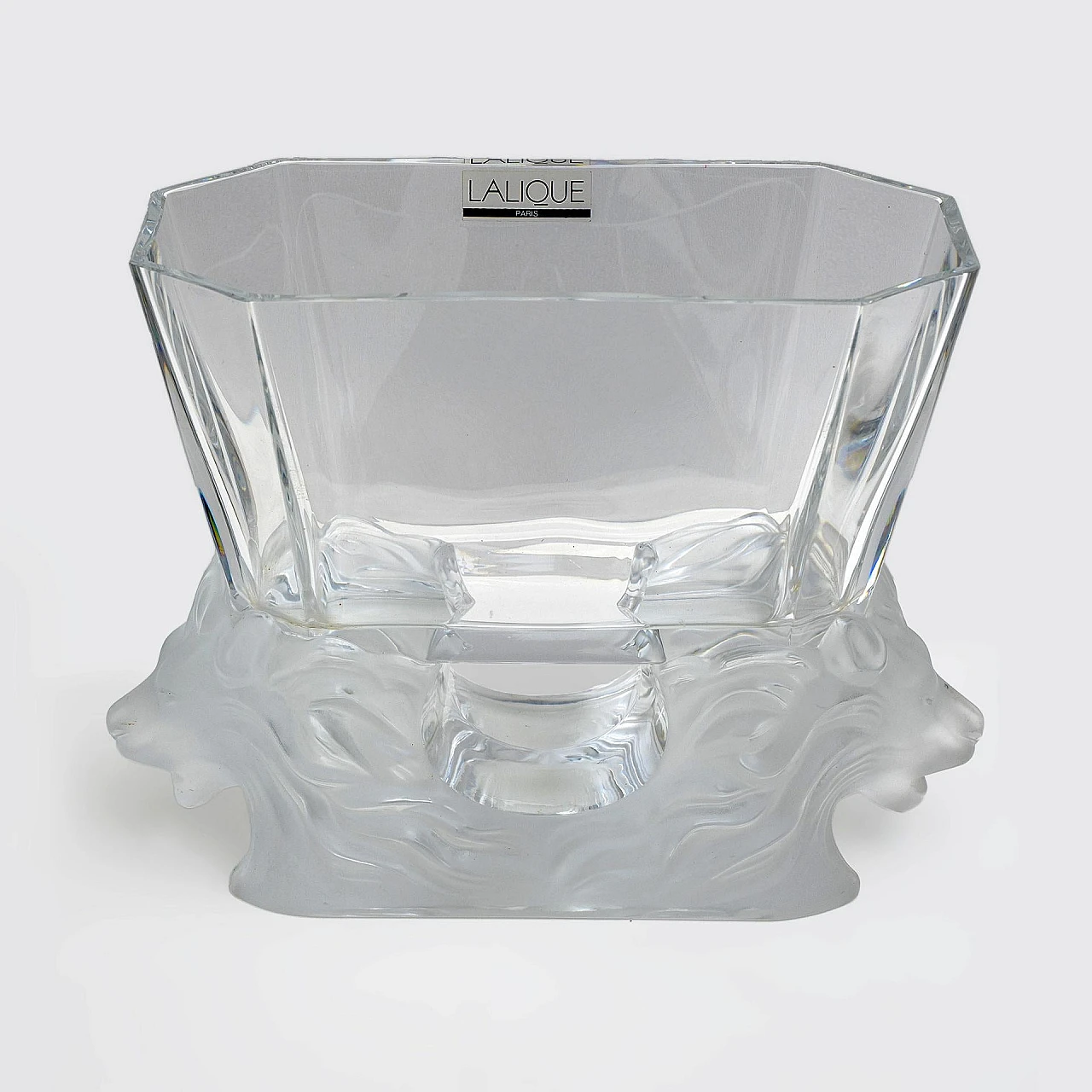 Venice crystal vase by Lalique, 1960s 2