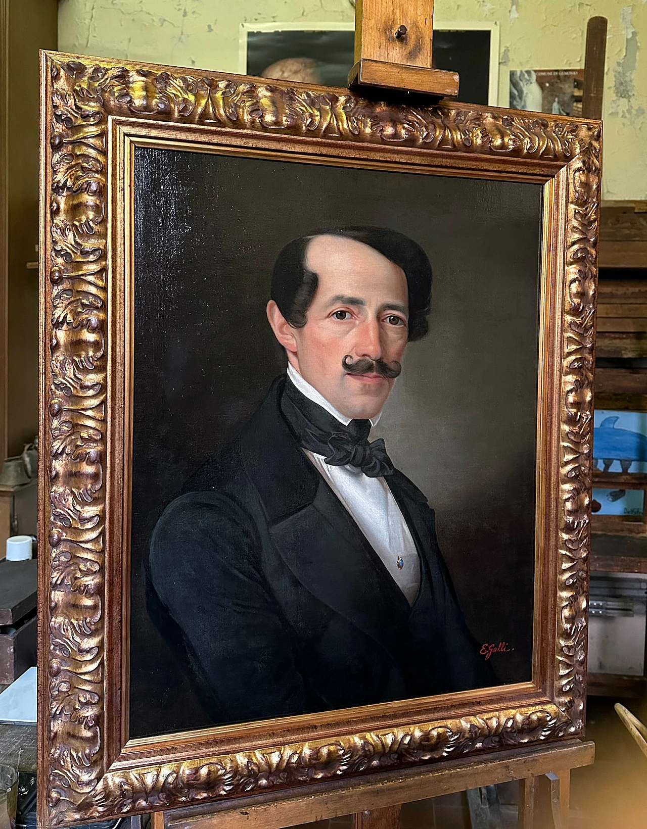 Emilio Galli, Portrait of Gaetano Donizetti, oil on canvas 1