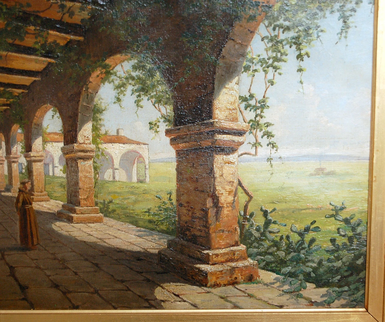 Achille Vianelli, The Cloister, oil on canvas, 1886 4