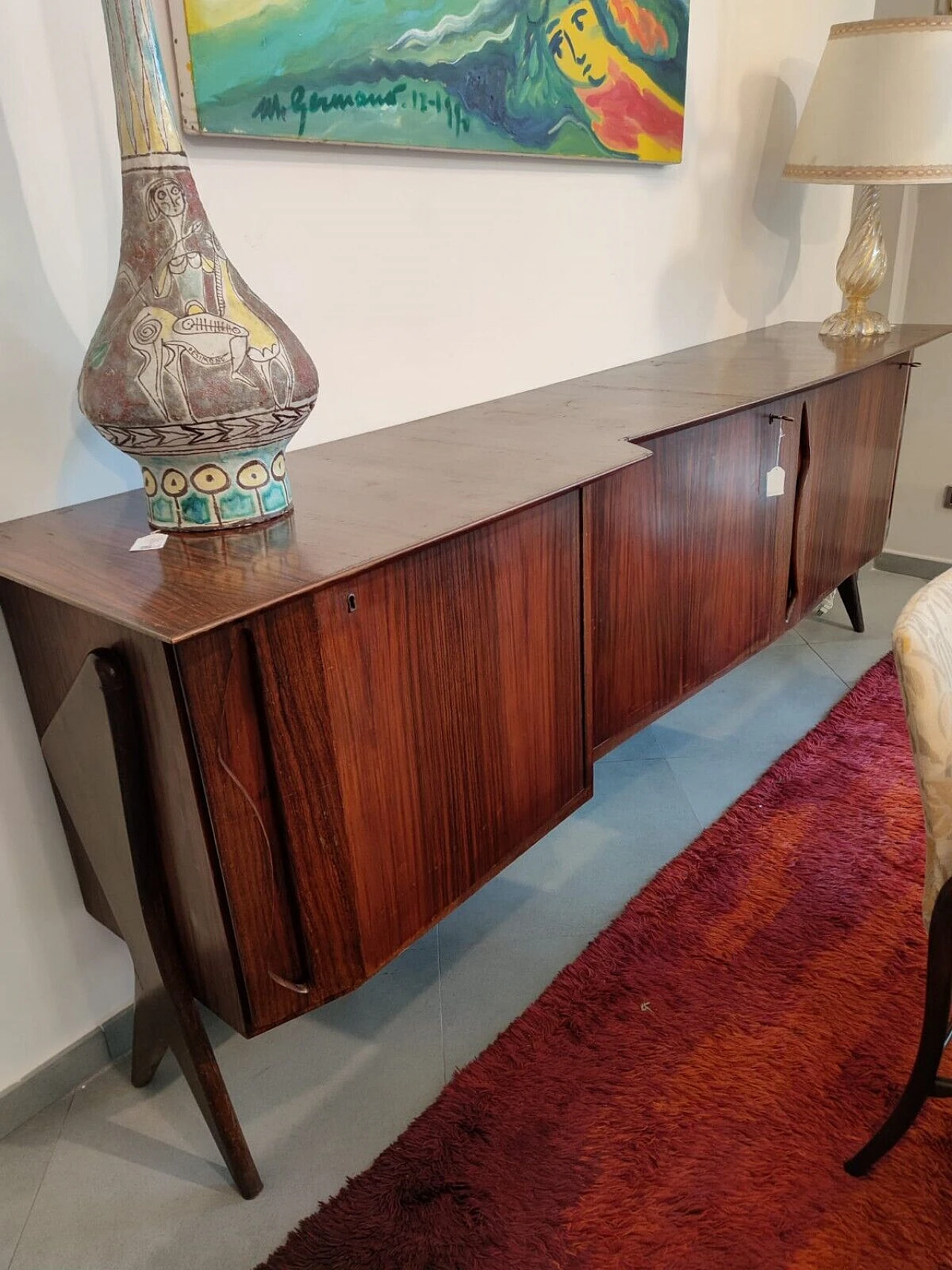 Credenza in palissandro di Ico Parisi per F.lli Rizzi, anni '50 6