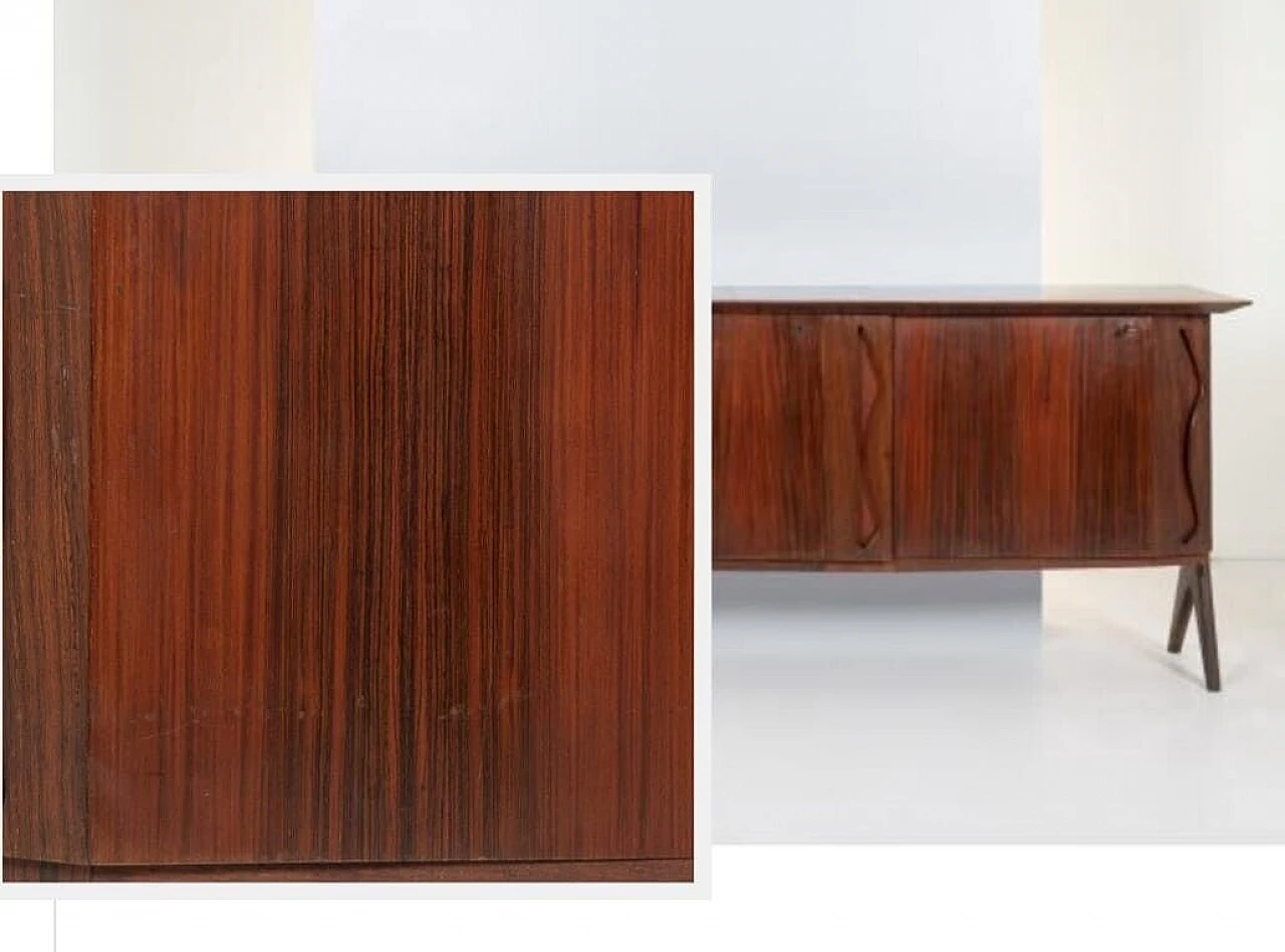 Credenza in palissandro di Ico Parisi per F.lli Rizzi, anni '50 14