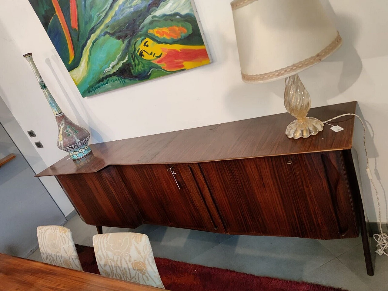 Credenza in palissandro di Ico Parisi per F.lli Rizzi, anni '50 16