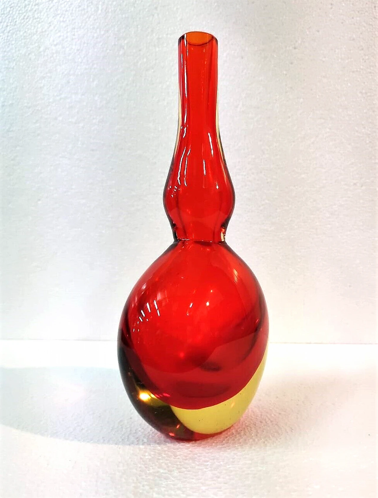 Submerged glass vase by Flavio Poli for Seguso, 1960s 1