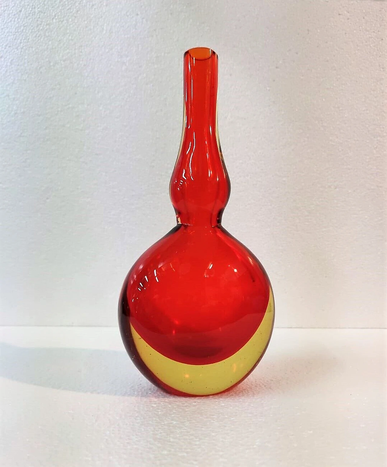 Submerged glass vase by Flavio Poli for Seguso, 1960s 4