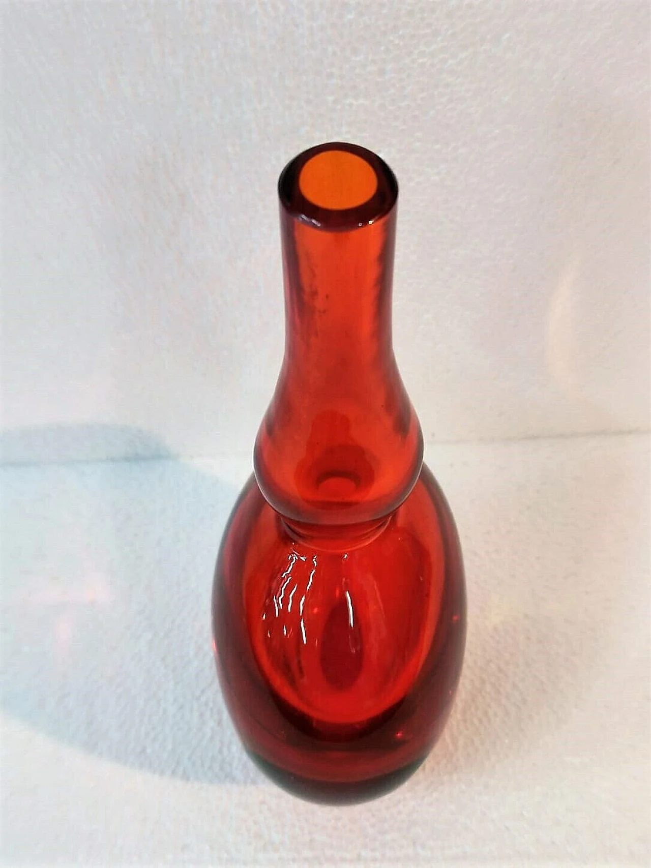 Submerged glass vase by Flavio Poli for Seguso, 1960s 12