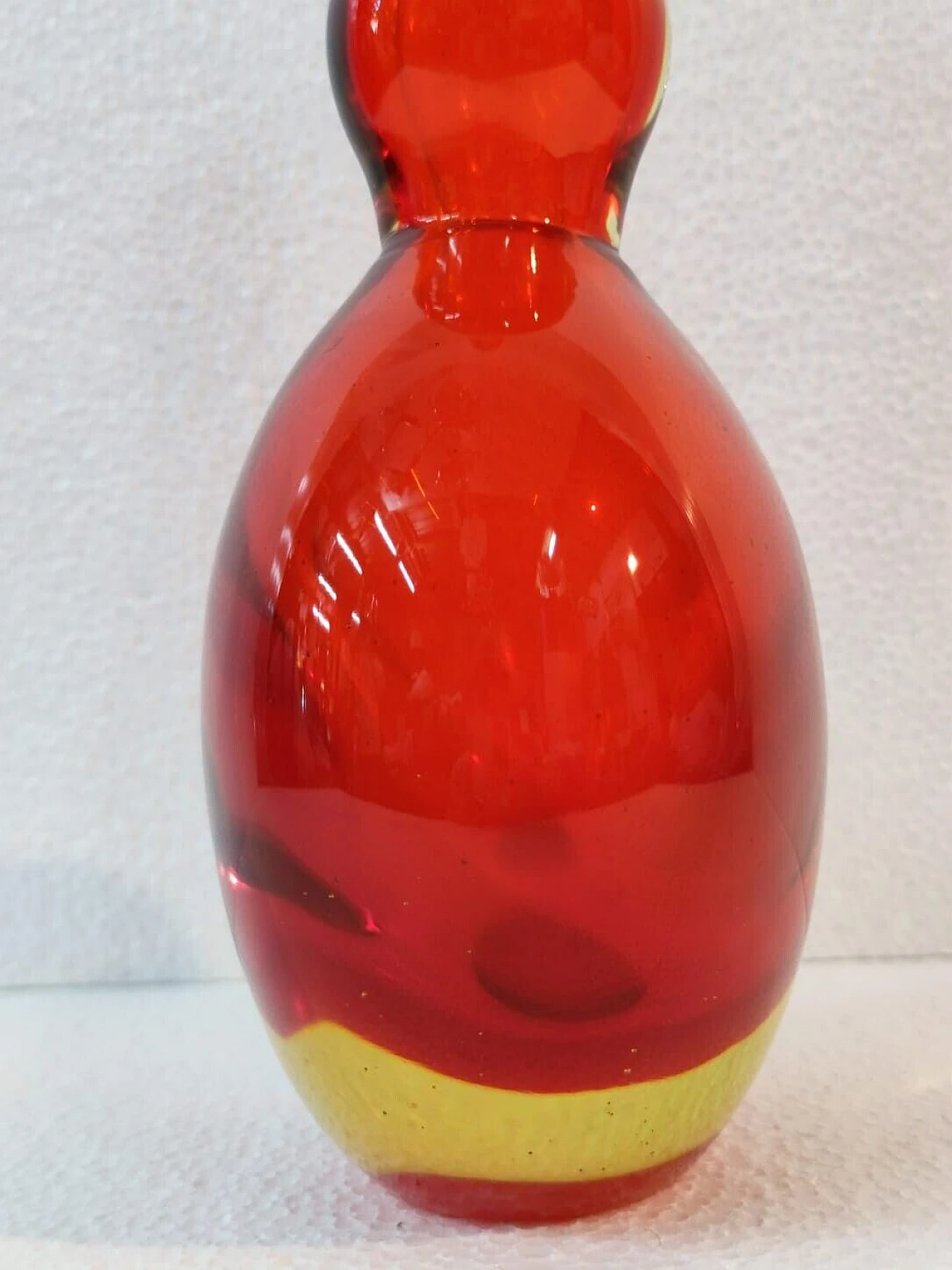 Submerged glass vase by Flavio Poli for Seguso, 1960s 13