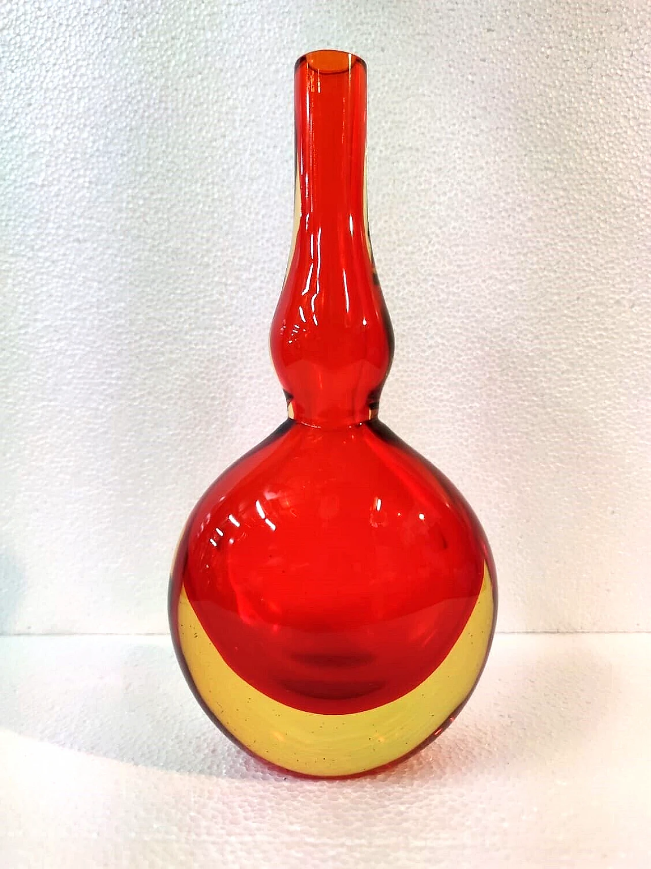 Submerged glass vase by Flavio Poli for Seguso, 1960s 14