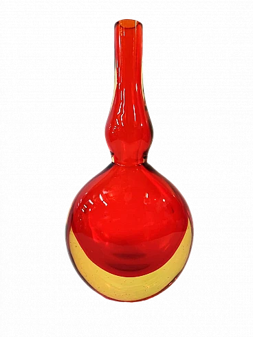 Submerged glass vase by Flavio Poli for Seguso, 1960s