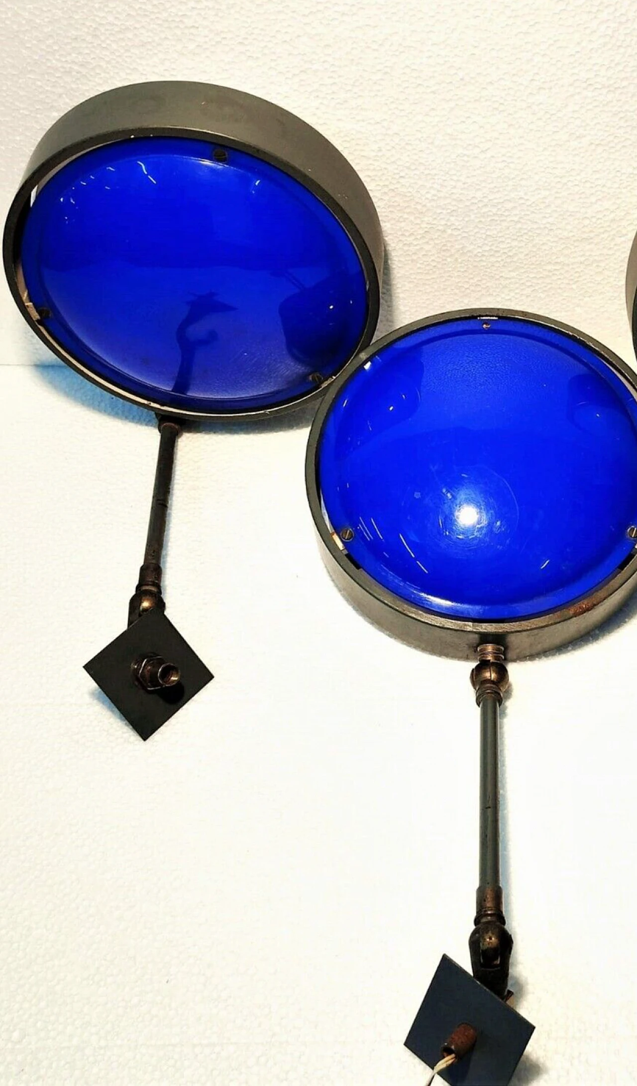 3 Adjustable metal and perspex wall lights by GCME, 1950s 12