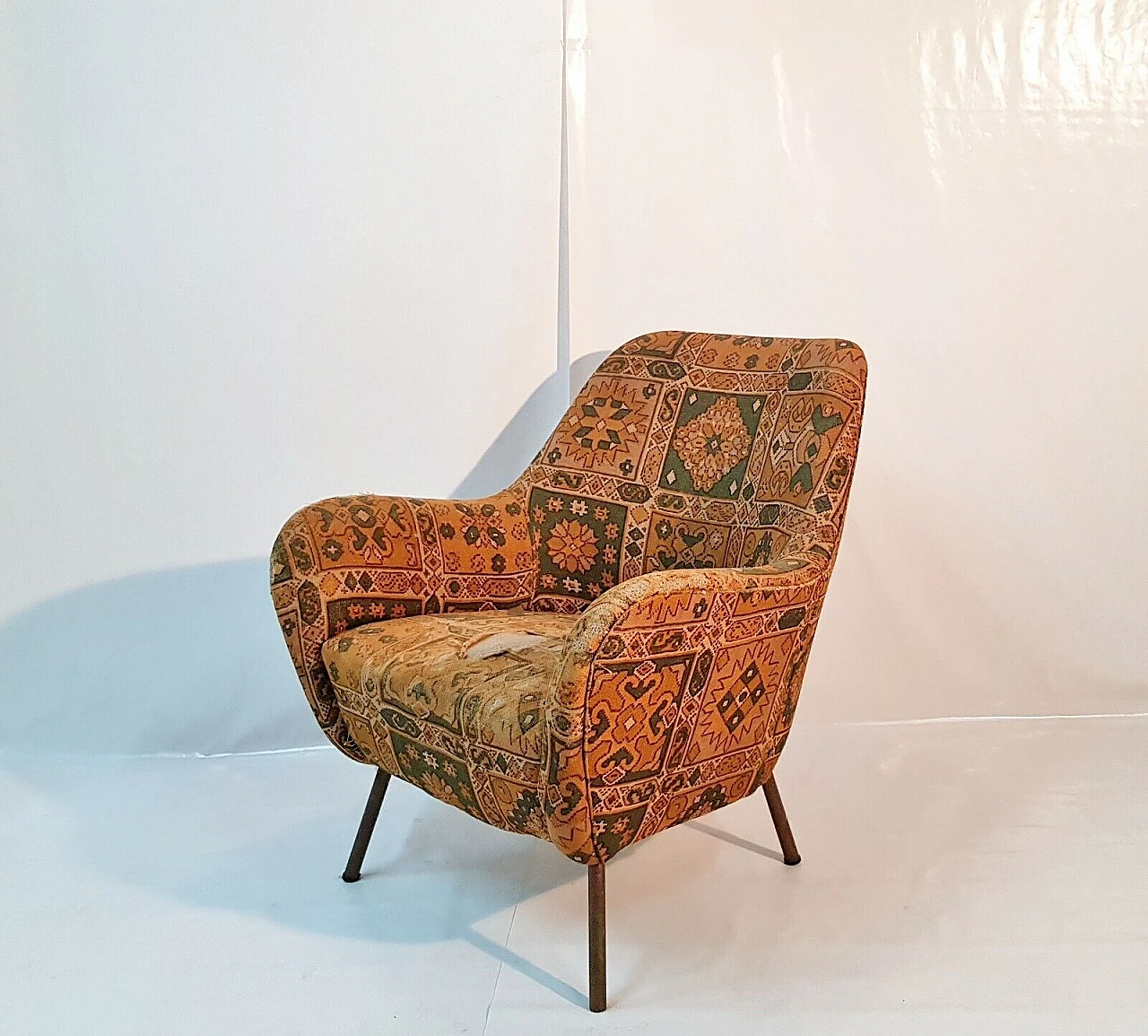 Armchairs in the style of Osvaldo Borsani, 1950s 1