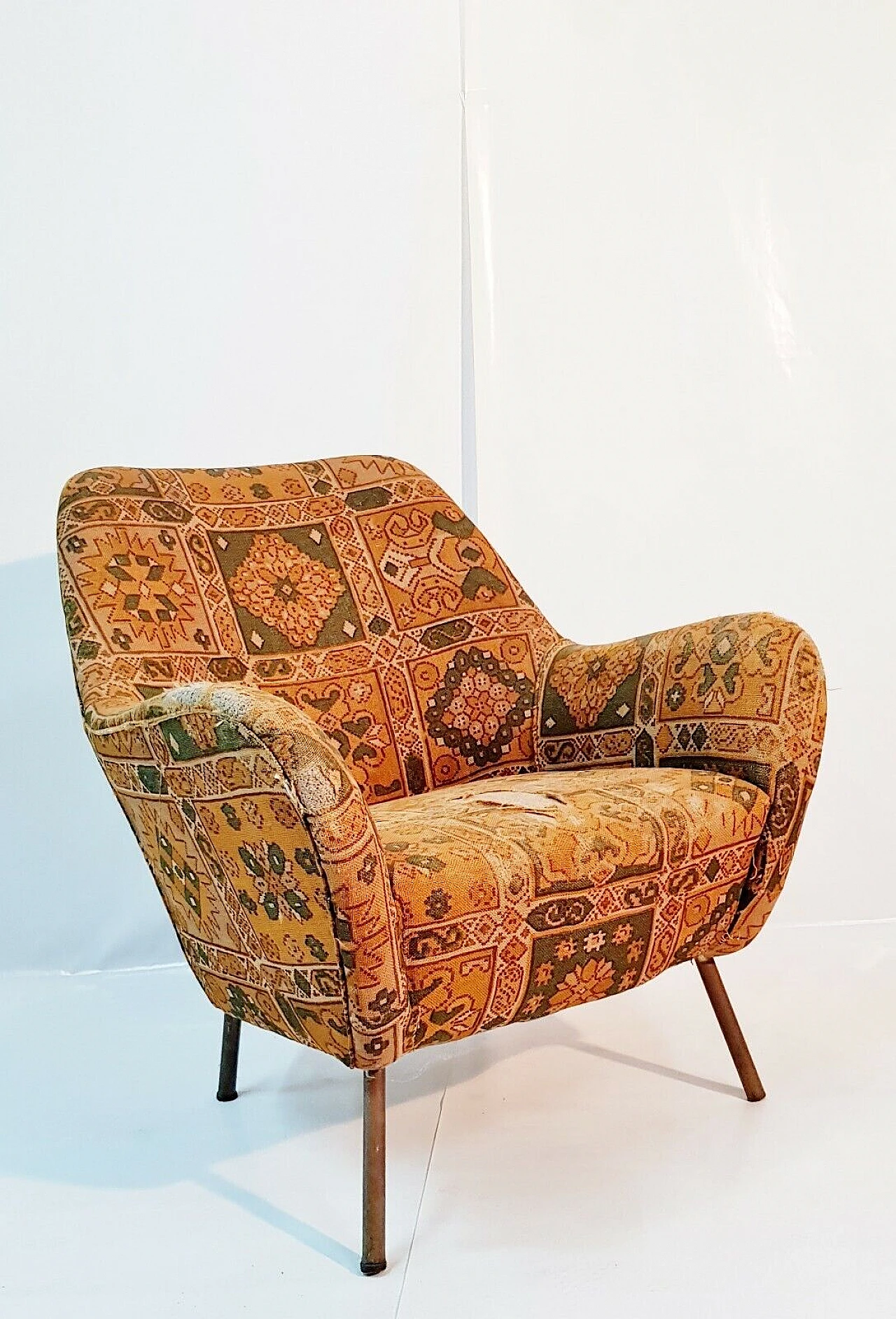 Armchairs in the style of Osvaldo Borsani, 1950s 3