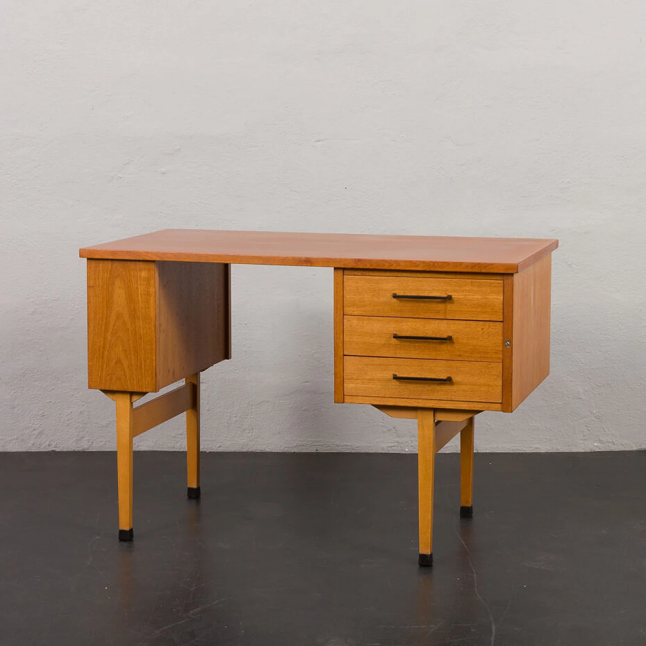 Danish teak writing desk, 1960s 3