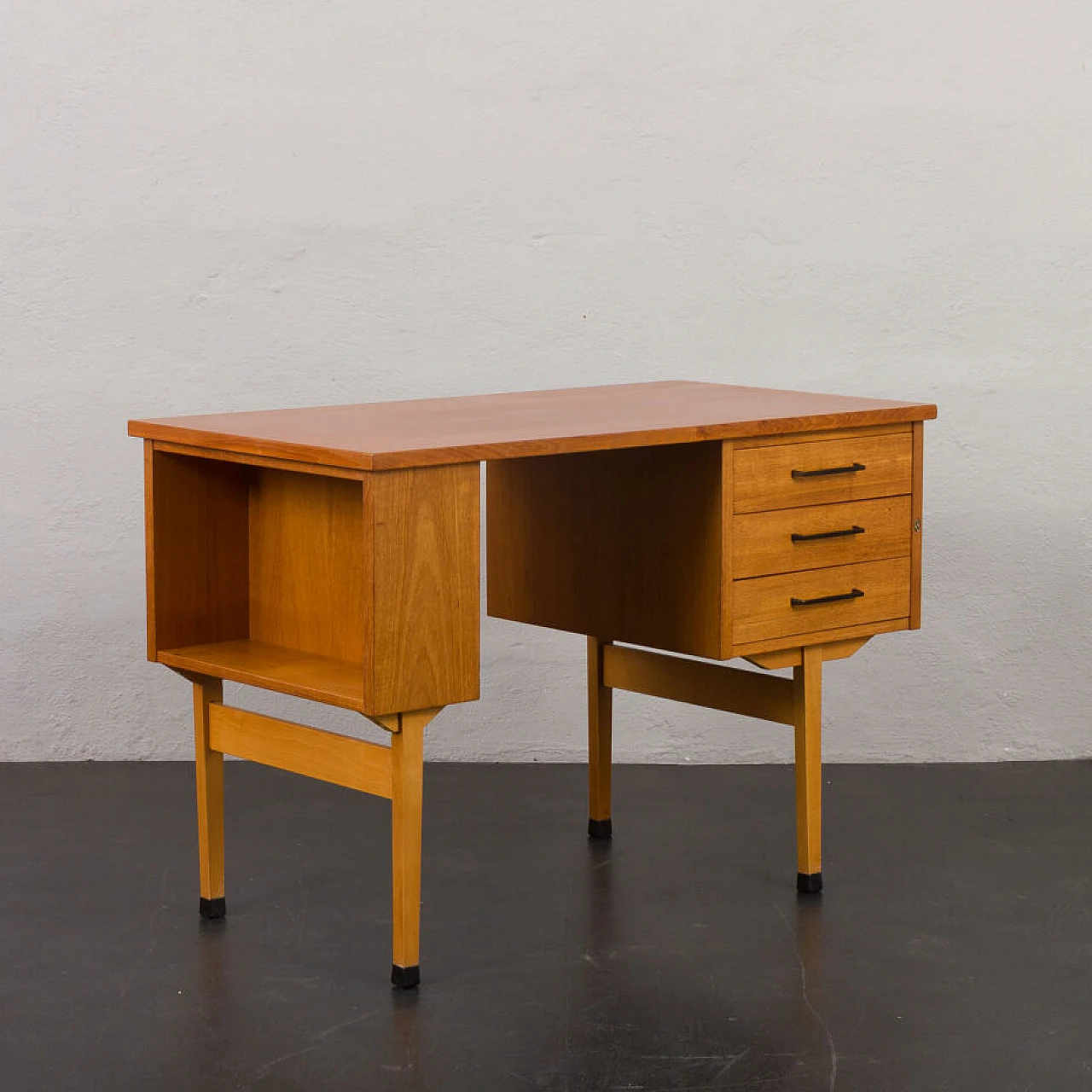 Danish teak writing desk, 1960s 5