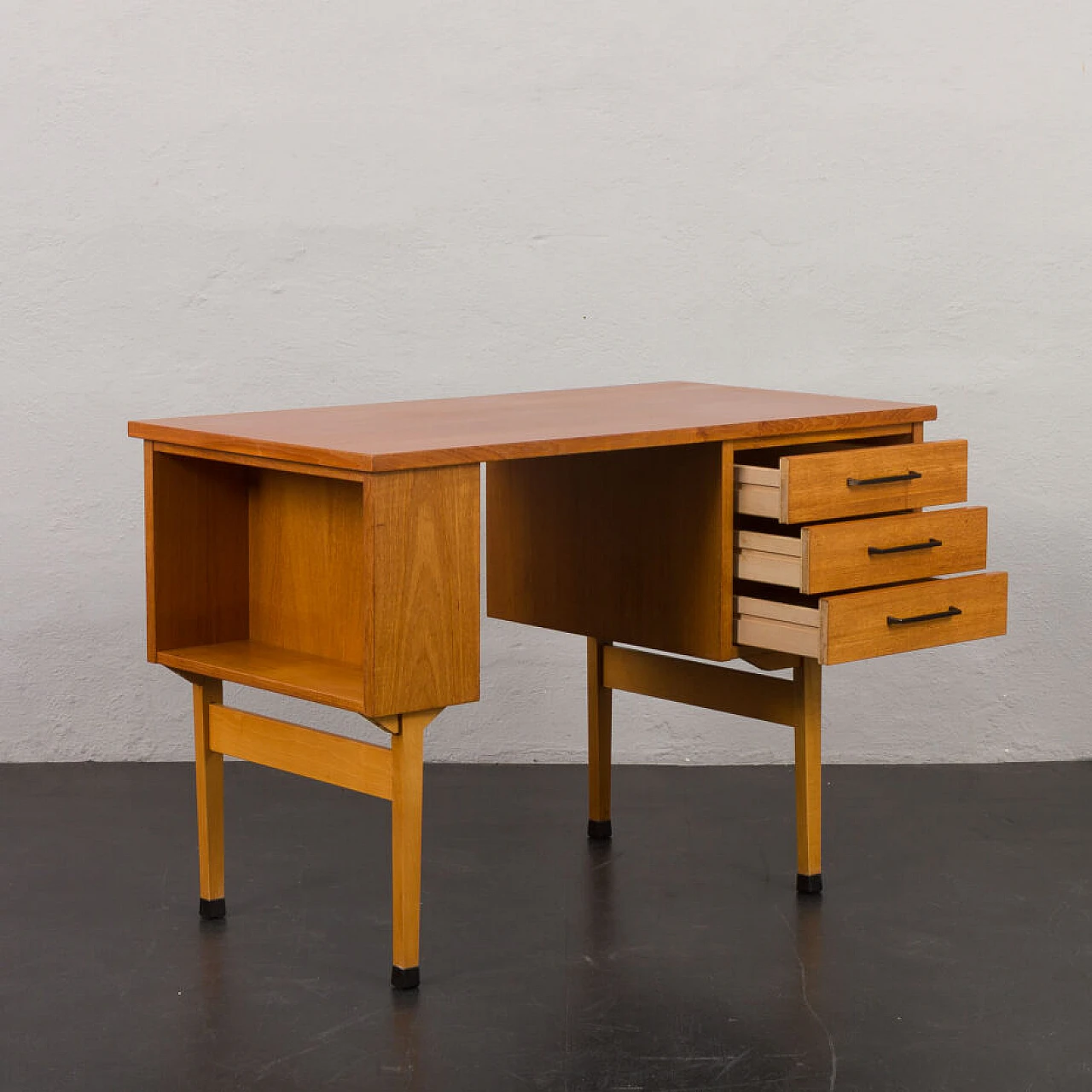 Danish teak writing desk, 1960s 6