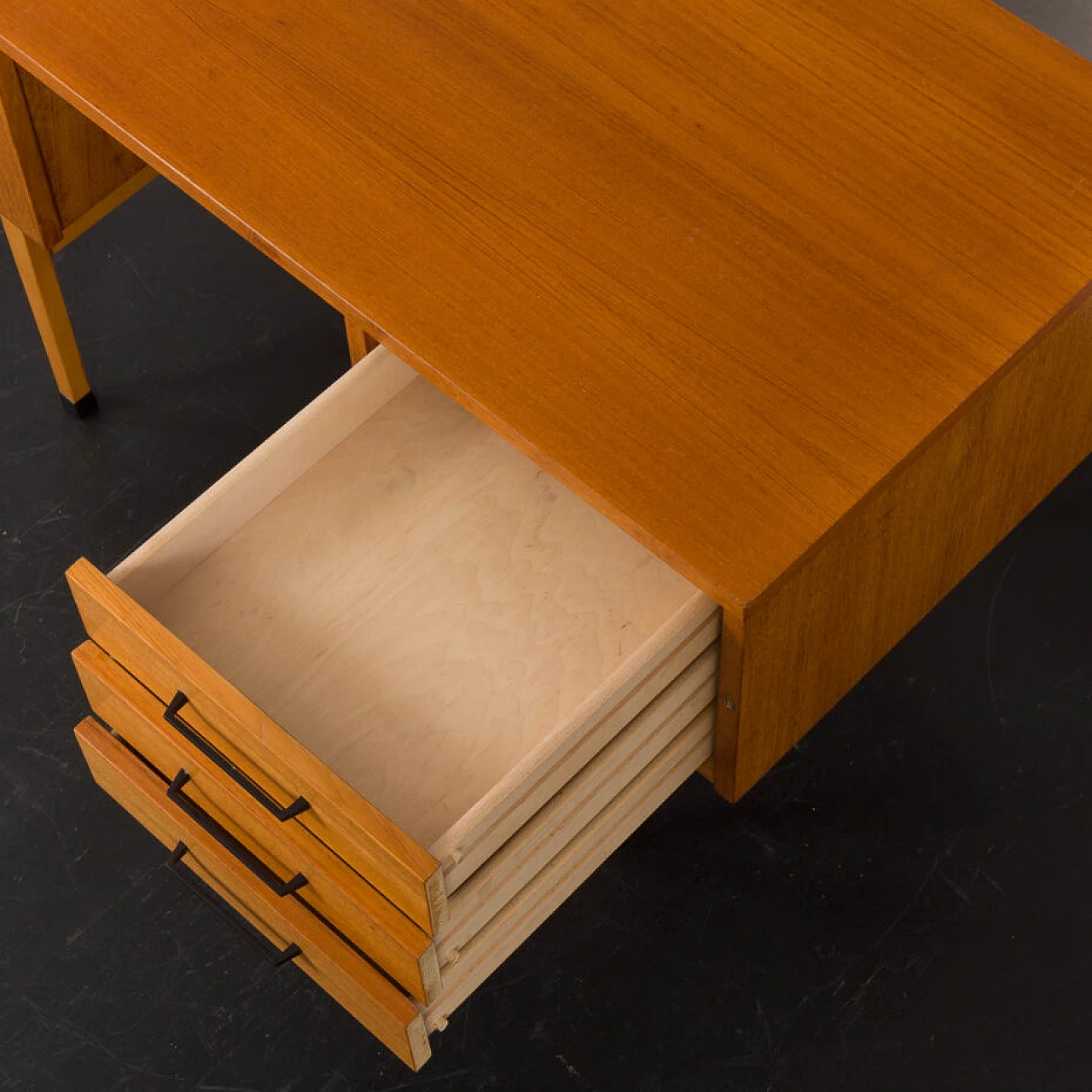 Danish teak writing desk, 1960s 14