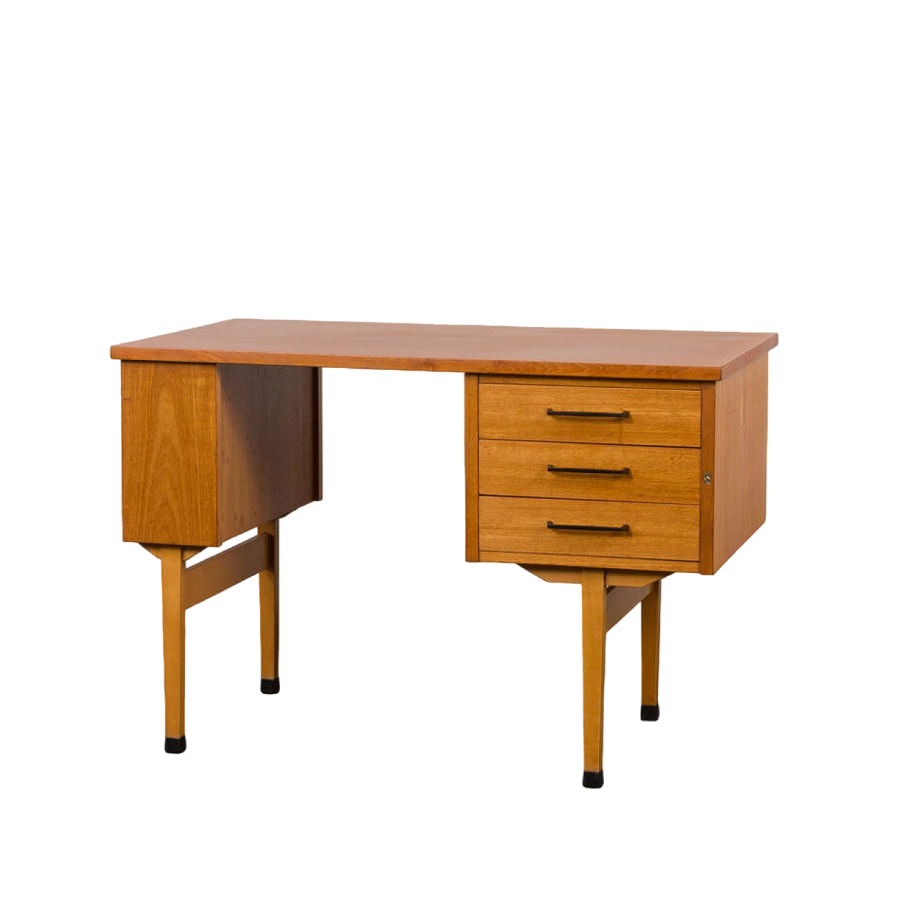 Danish teak writing desk, 1960s 16