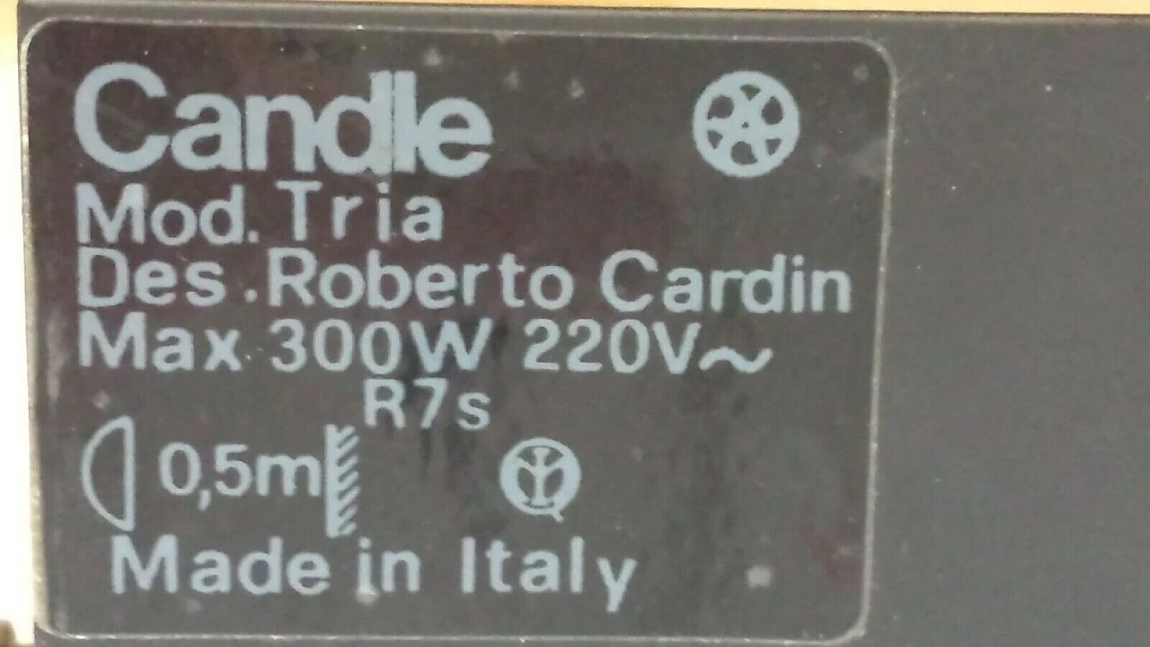 Lampadario Tria di Roberto Cardin per Fontana Arte, anni '80 10