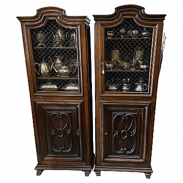 Pair of Louis XVI walnut sideboards, 18th century