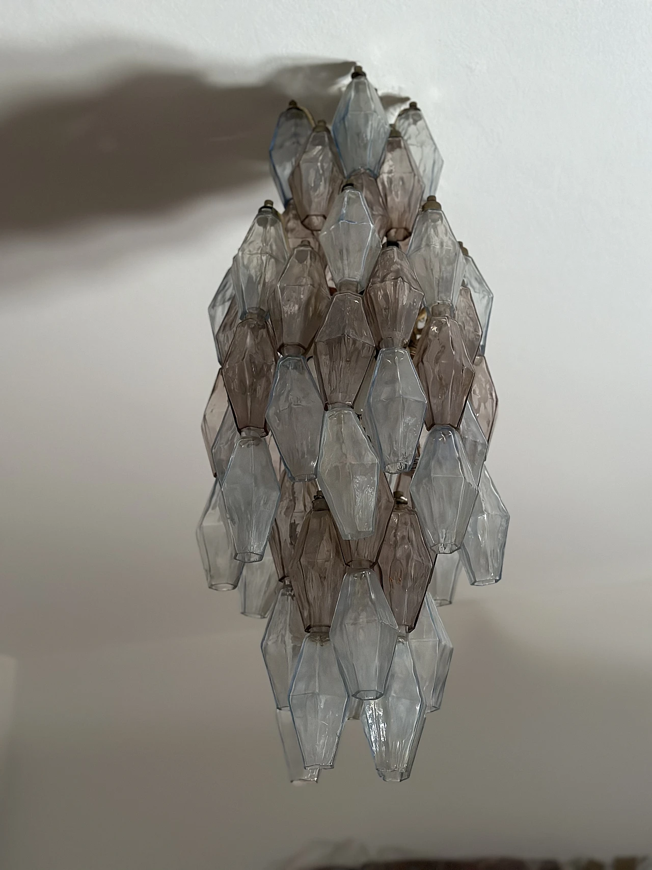 Poliedri chandelier by C. Scarpa for Venini, 1950s 3