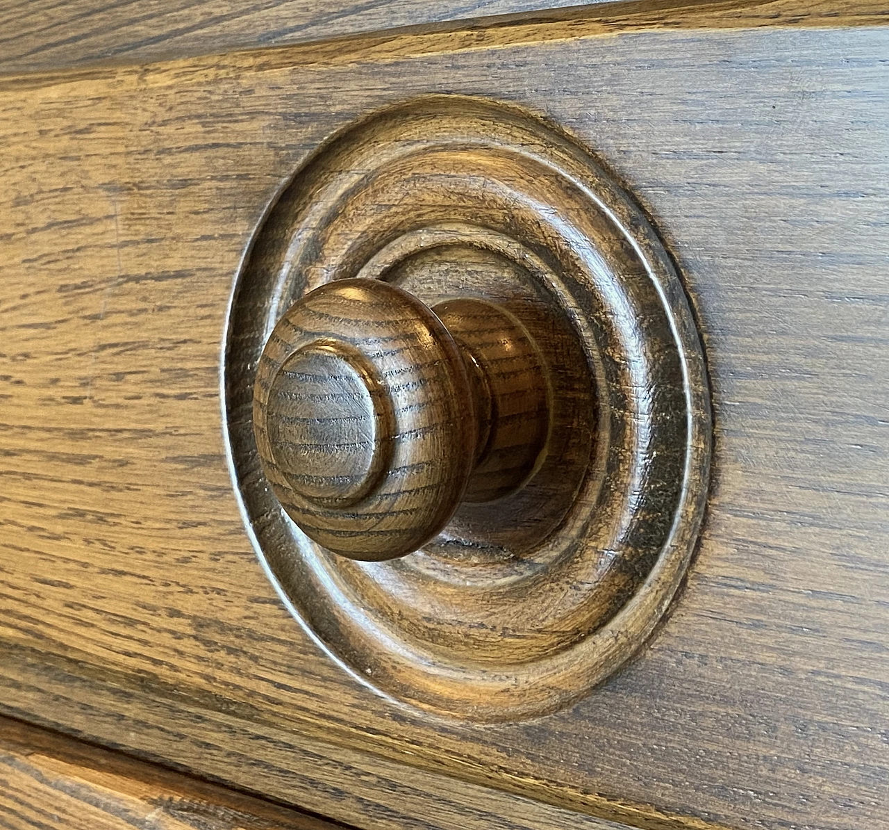 Pair of oak dresser with 4 drawers, 1960s 9