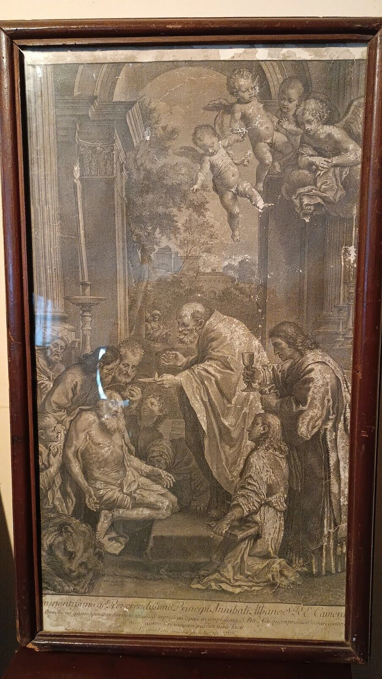 Jacob Frey, biblical scene, engraving, 18th century 11