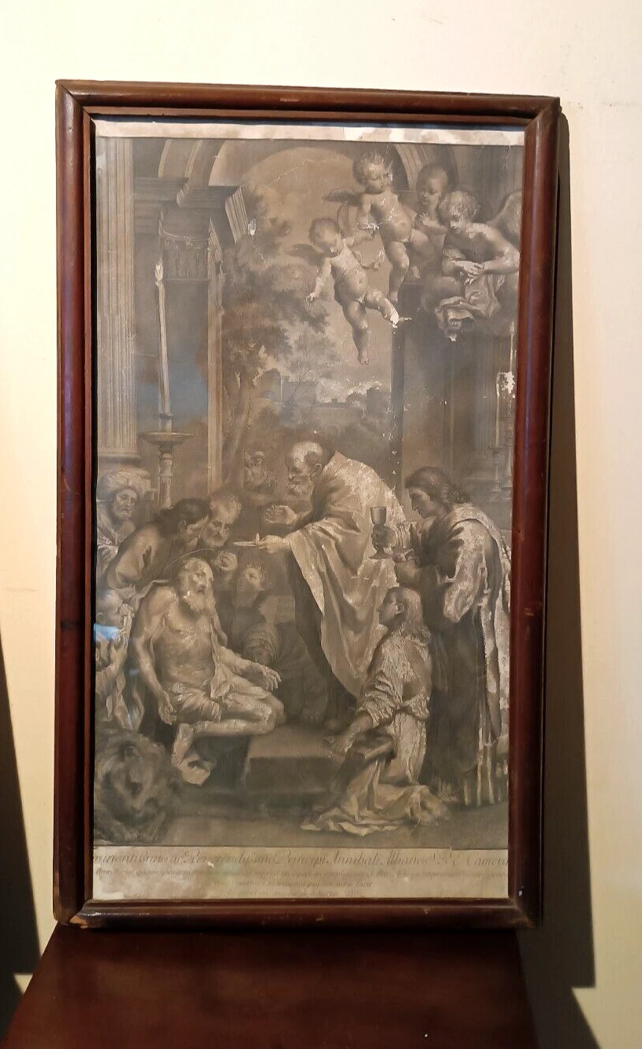 Jacob Frey, biblical scene, engraving, 18th century 12