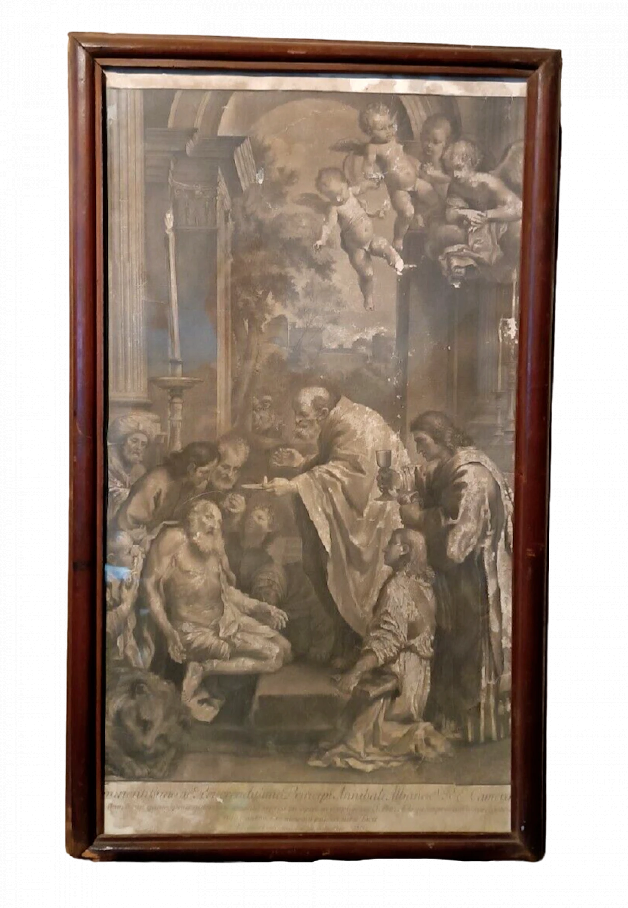 Jacob Frey, biblical scene, engraving, 18th century 13