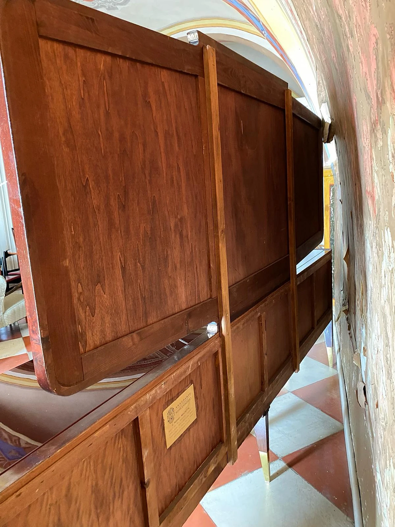 Sideboard in rosewood & mahogany by Osvaldo Borsani, 1950s 21