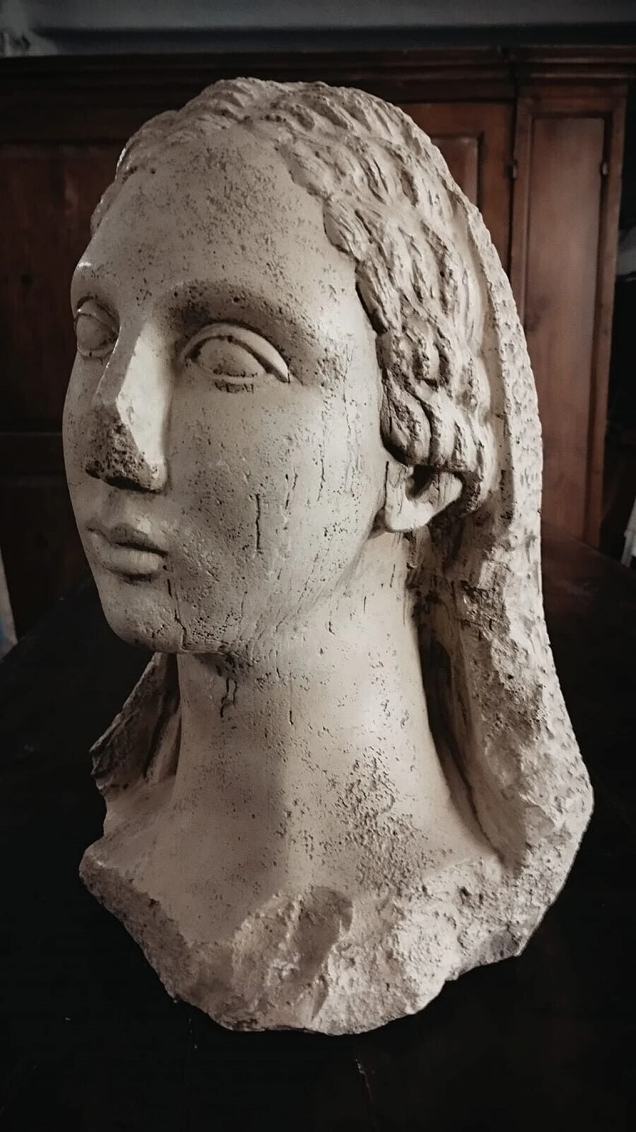 Greek woman's face, plaster sculpture, early 20th century 16