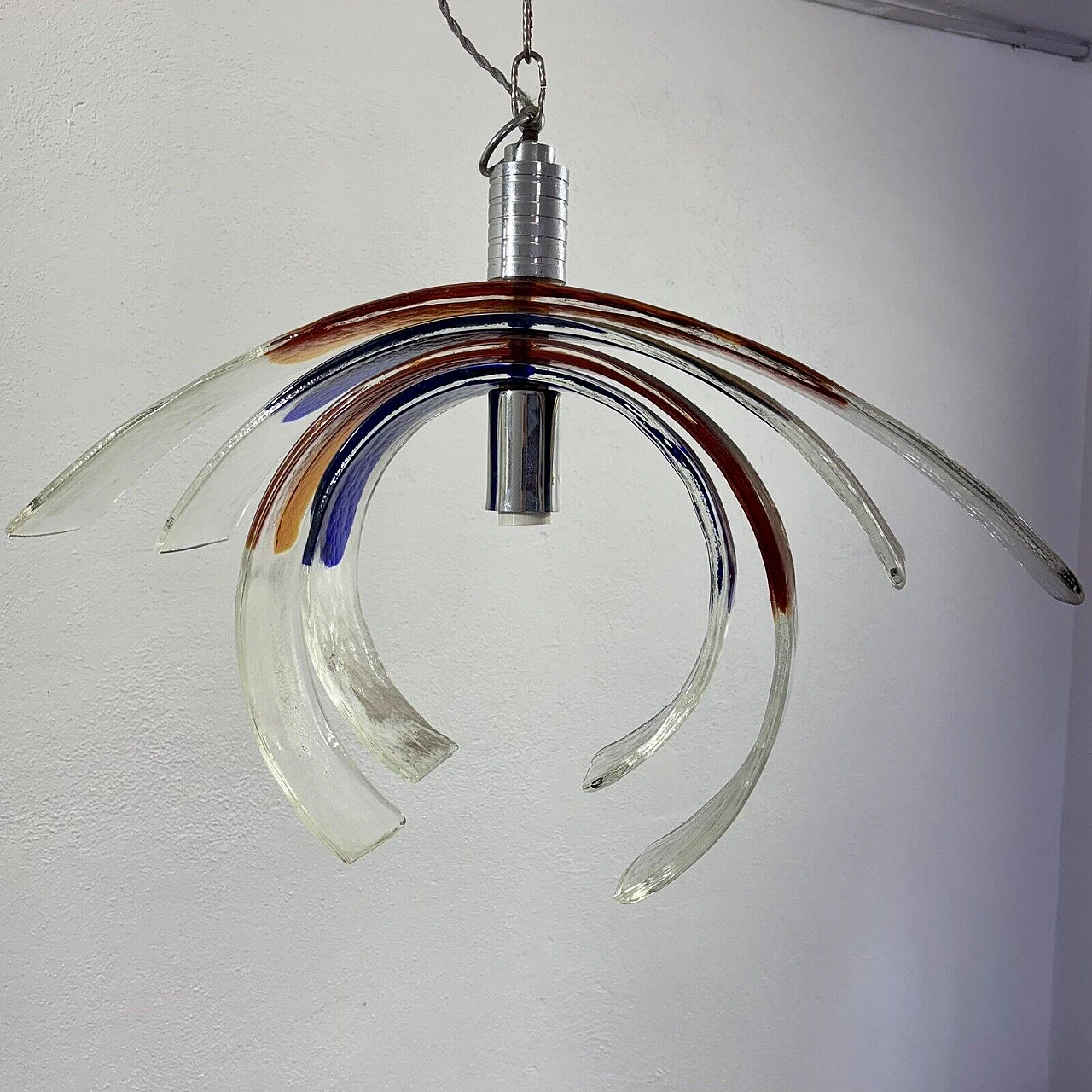 Carciofo chandelier by Carlo Nason for Mazzega, 1970s 2