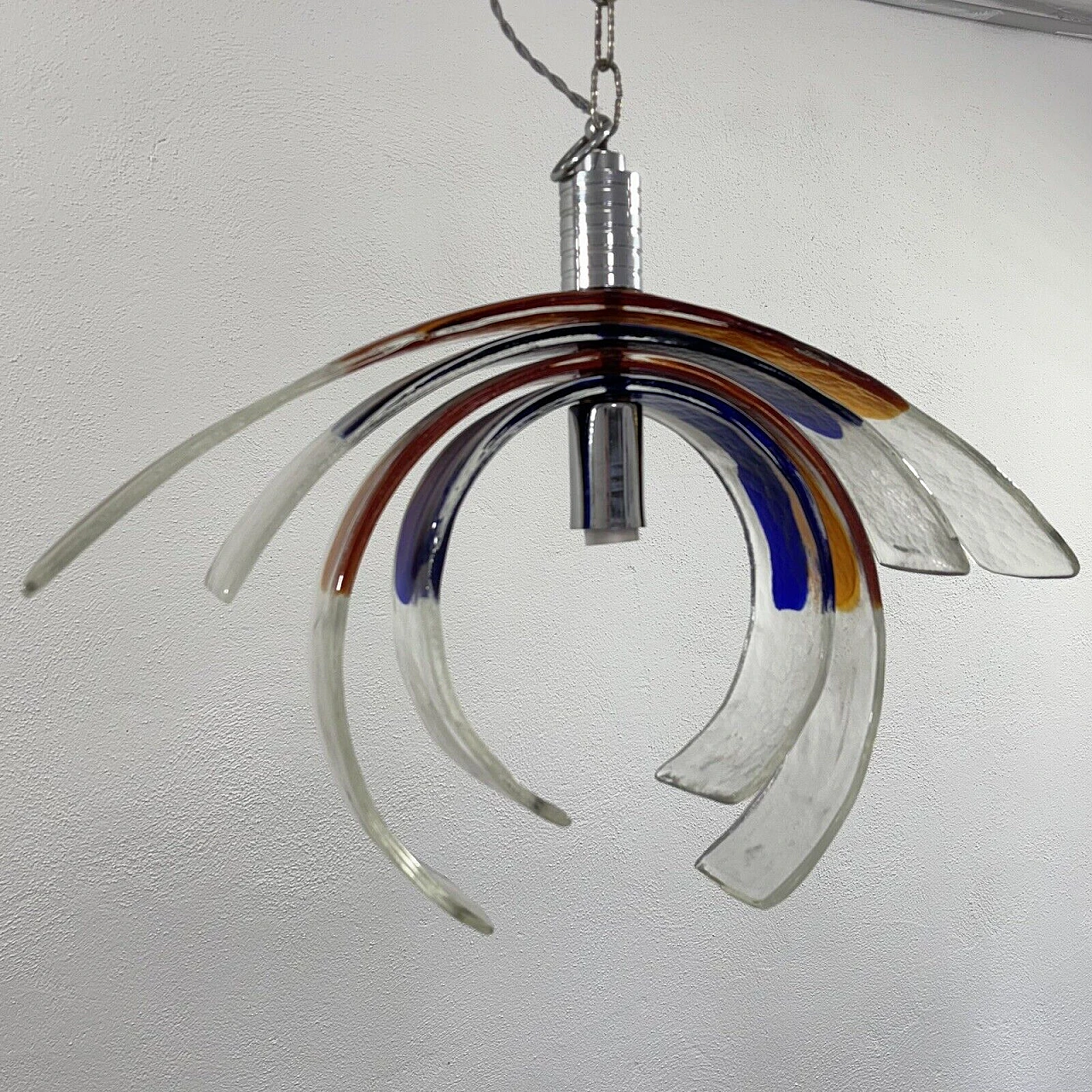 Carciofo chandelier by Carlo Nason for Mazzega, 1970s 3