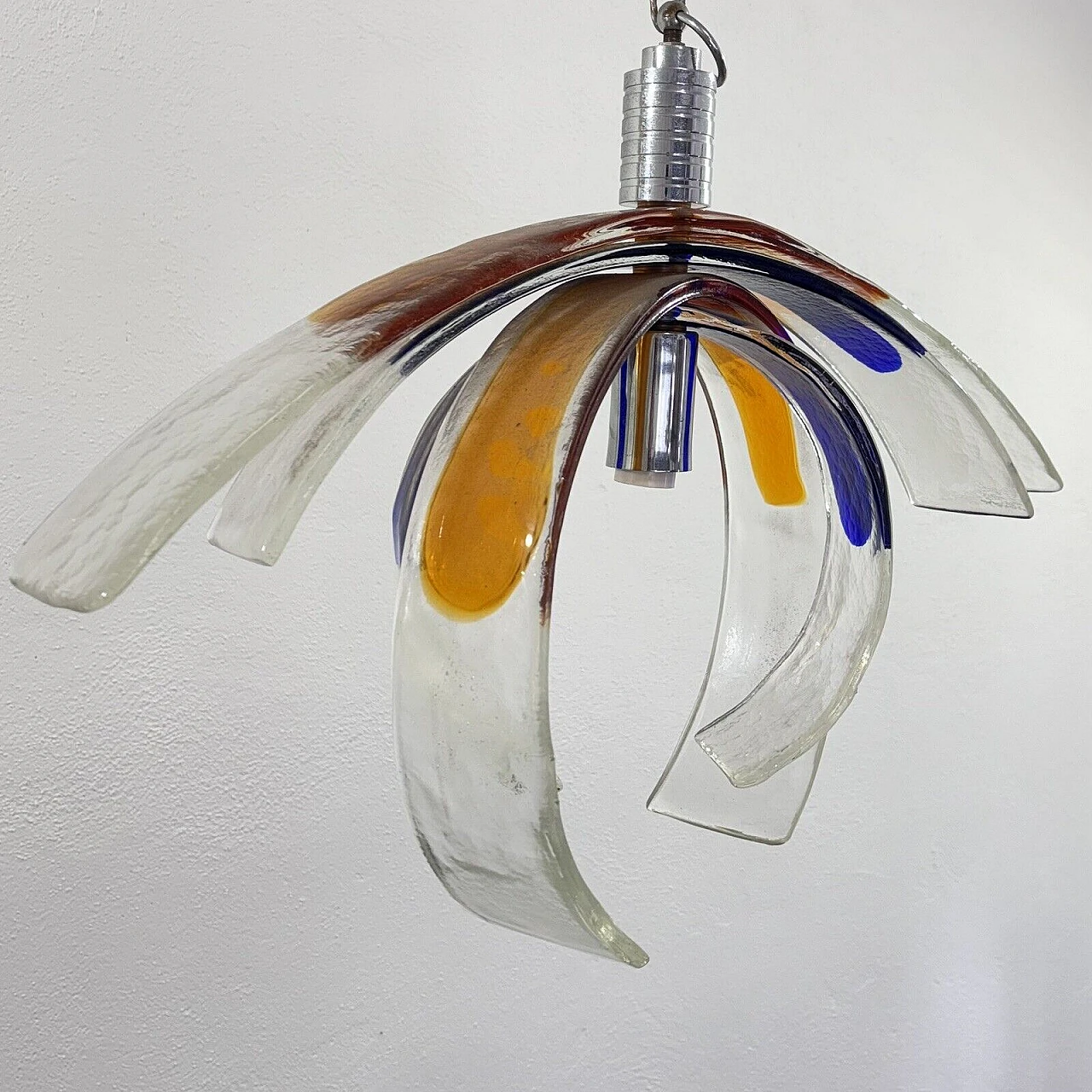 Carciofo chandelier by Carlo Nason for Mazzega, 1970s 16