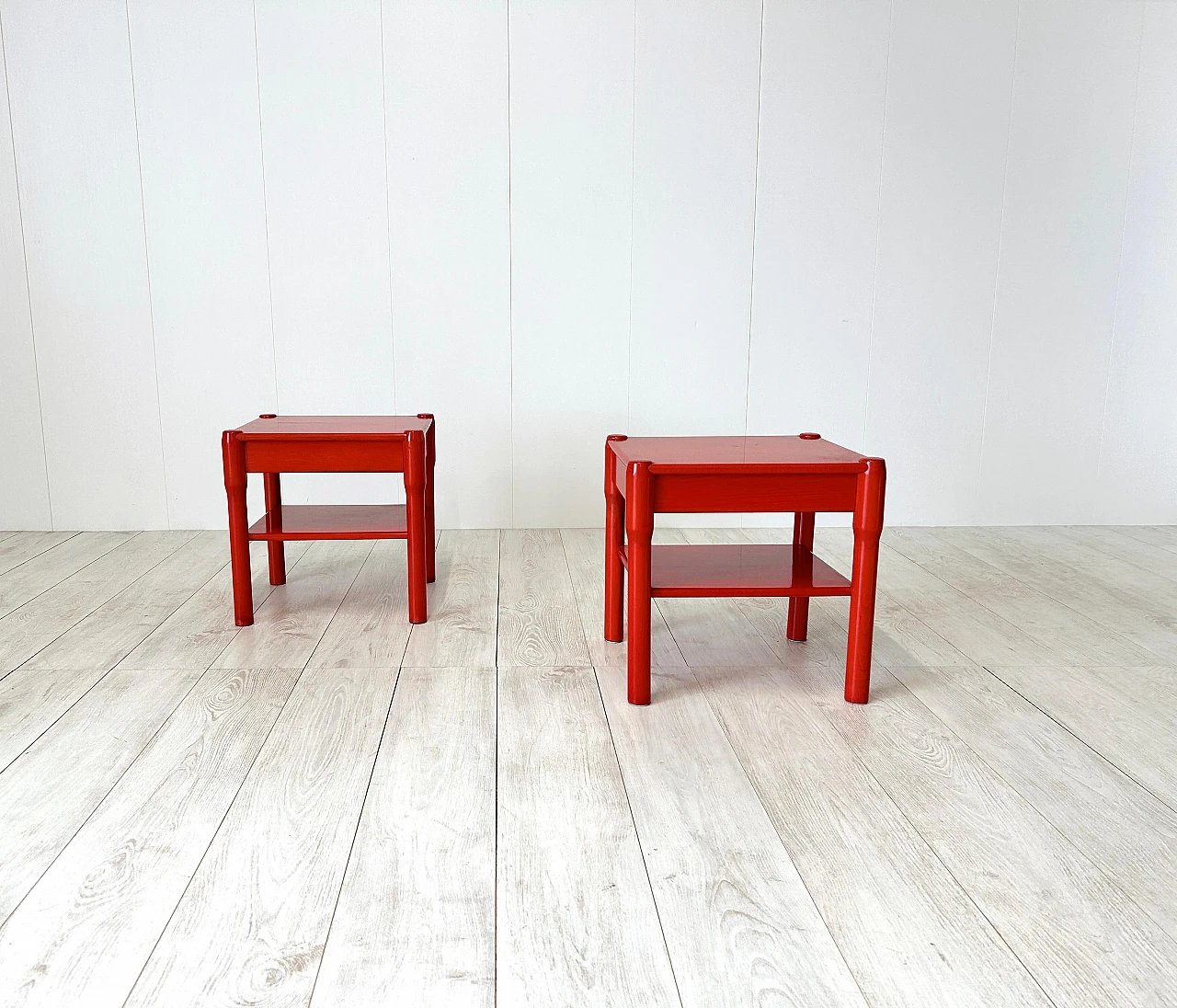 Pair of Carimate bedside tables by Vico Magistretti, 1960s 2