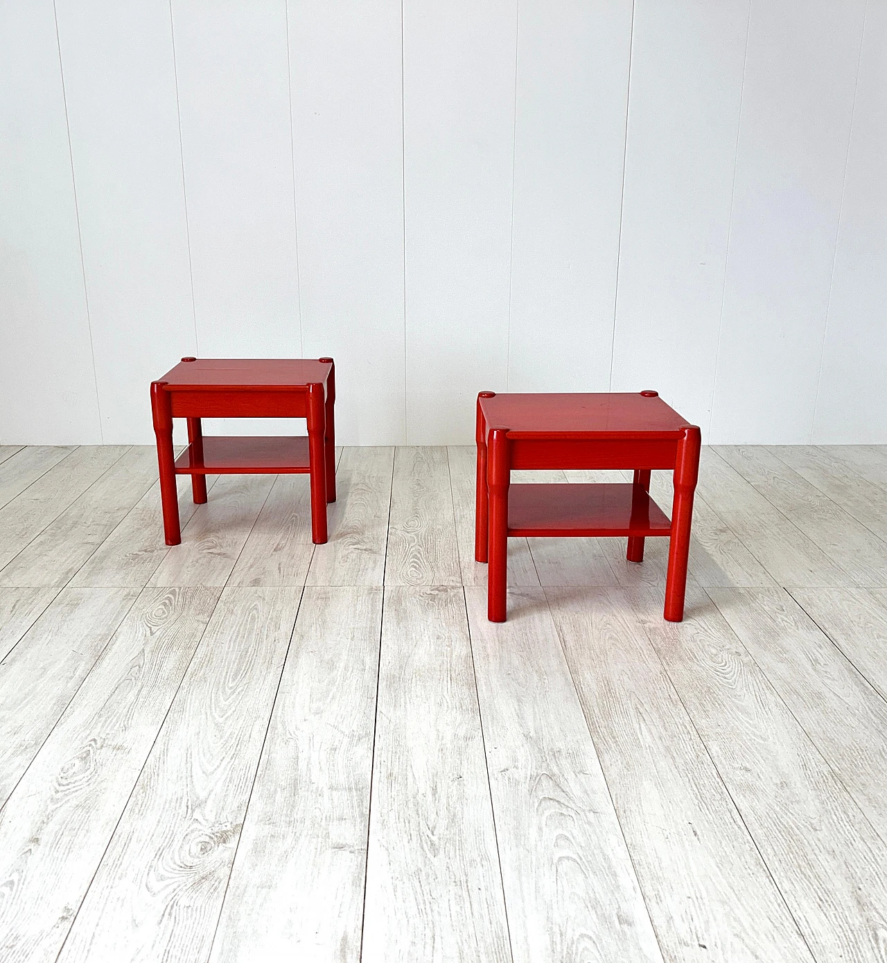 Pair of Carimate bedside tables by Vico Magistretti, 1960s 3