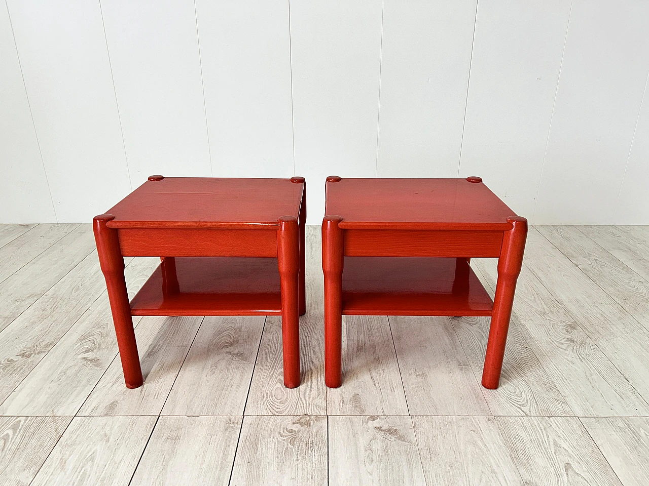 Pair of Carimate bedside tables by Vico Magistretti, 1960s 7