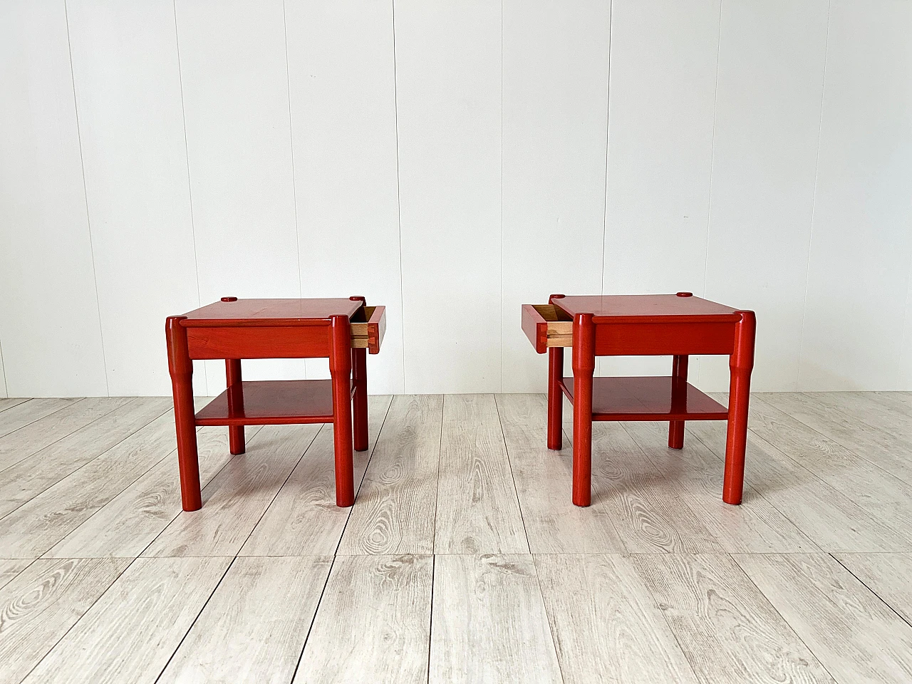 Pair of Carimate bedside tables by Vico Magistretti, 1960s 9