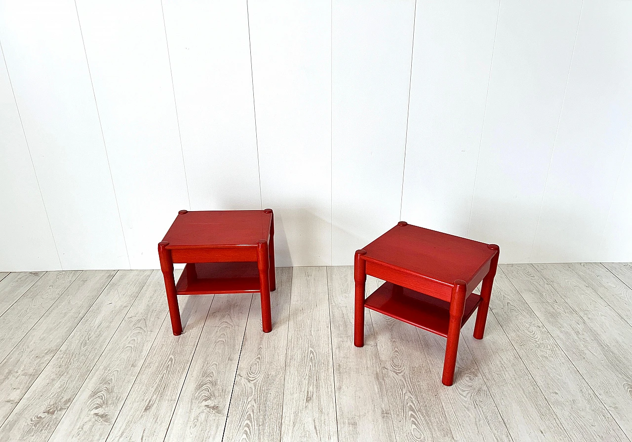 Pair of Carimate bedside tables by Vico Magistretti, 1960s 11