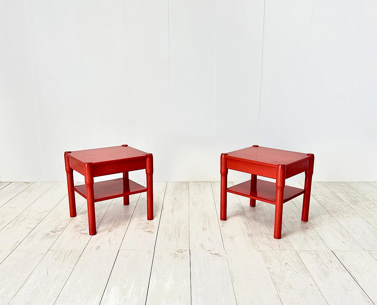 Pair of Carimate bedside tables by Vico Magistretti, 1960s 12