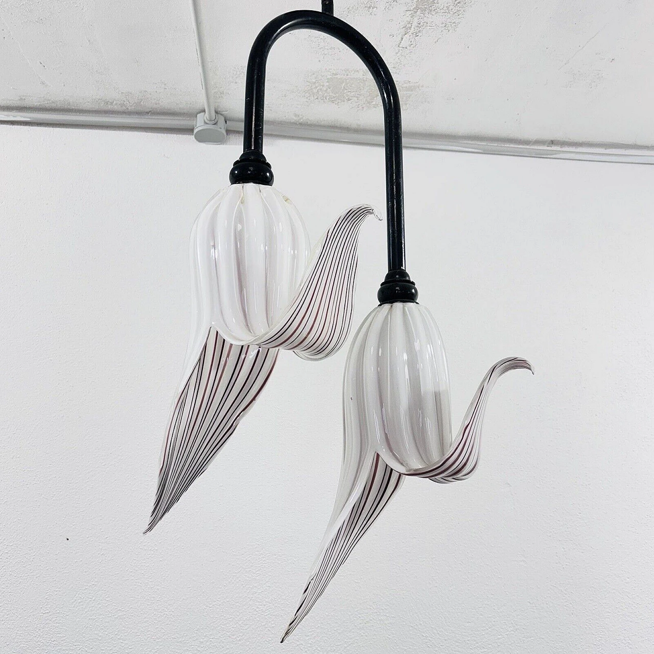 Murano glass chandelier in the style of Martens and Toso, 1960s 3