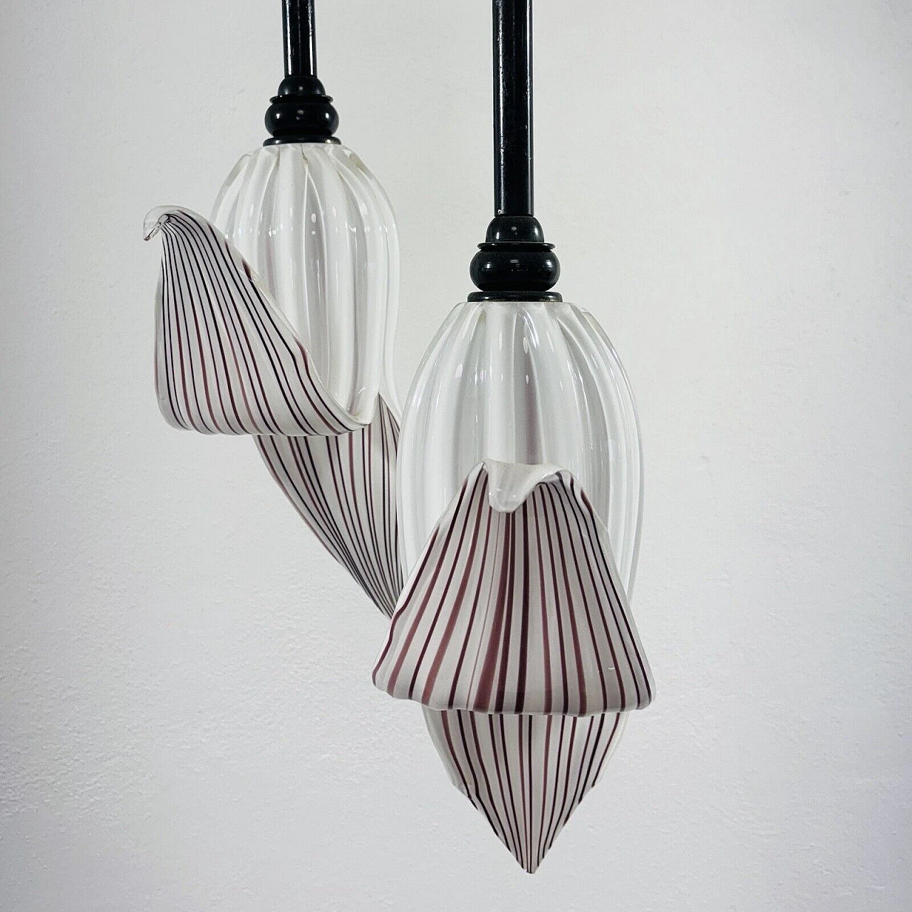 Murano glass chandelier in the style of Martens and Toso, 1960s 6