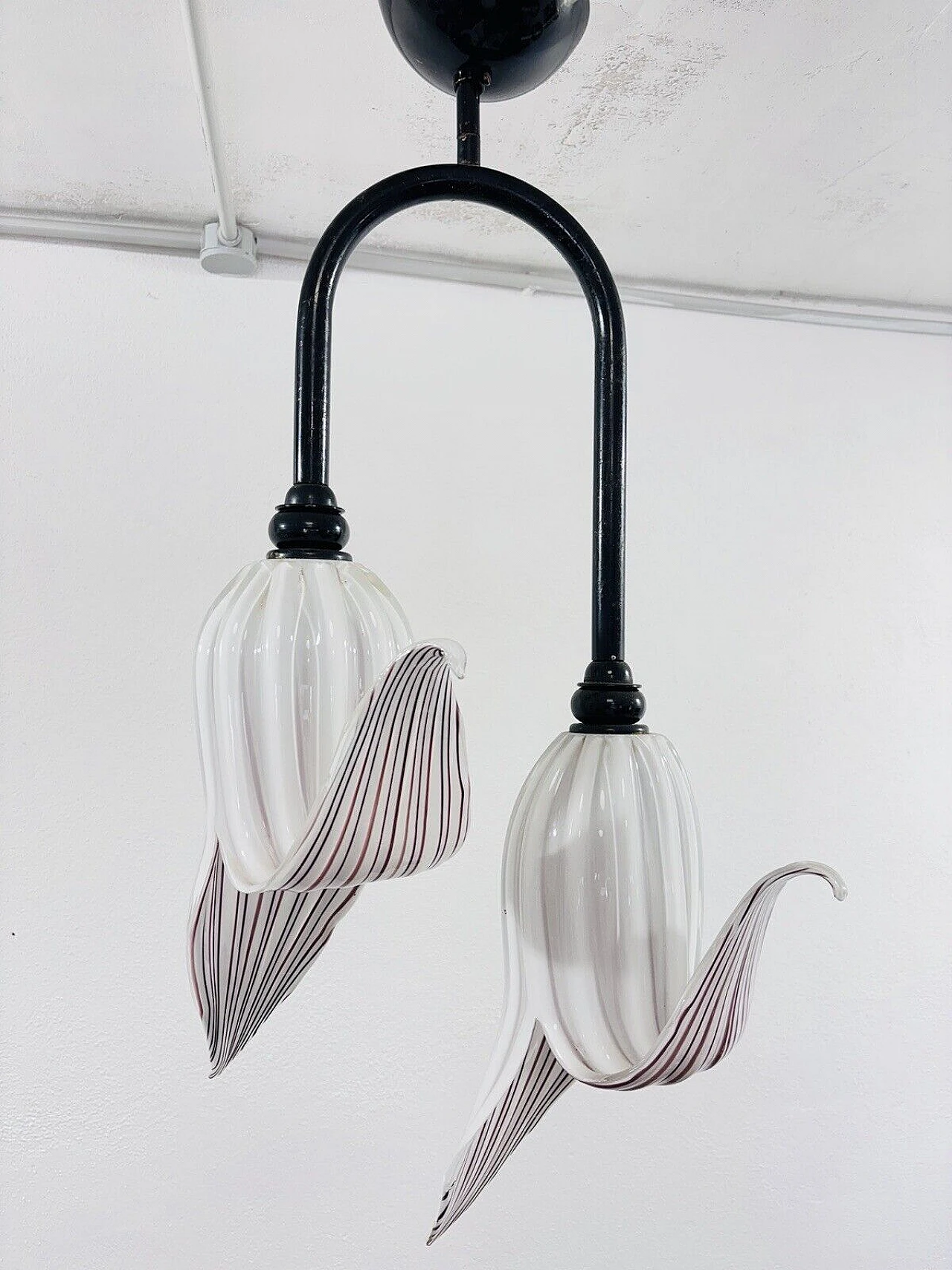 Murano glass chandelier in the style of Martens and Toso, 1960s 7