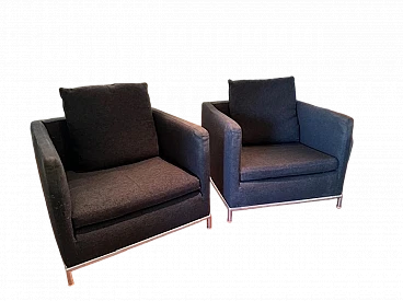 Pair of George armchairs by Antonio Citterio for B&B Italia